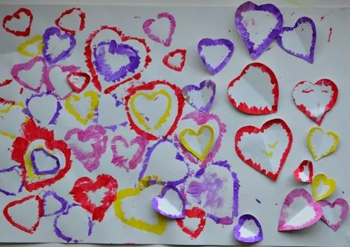 valentines day art projects with hearts