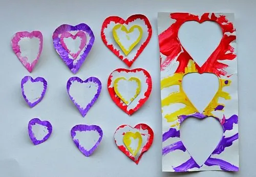 finished hearts art