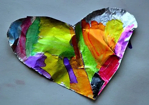 valentines day colorful art