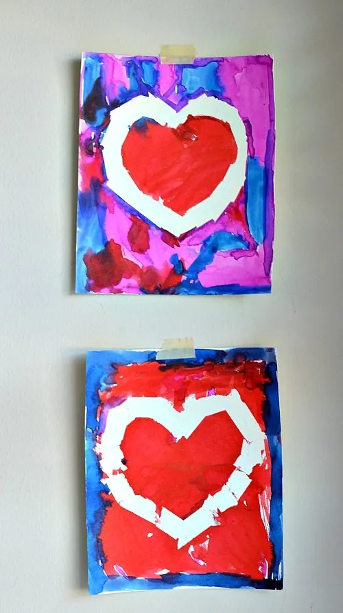 wall art made by kids