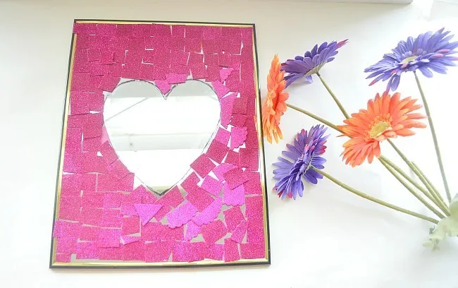 flowers and hearts for valentine day
