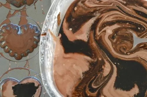 Valentines day activity for kids with choco goop