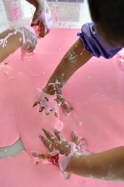 toddler play time in rose goop