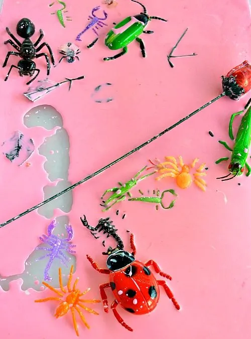 valentines day sensory play with goop