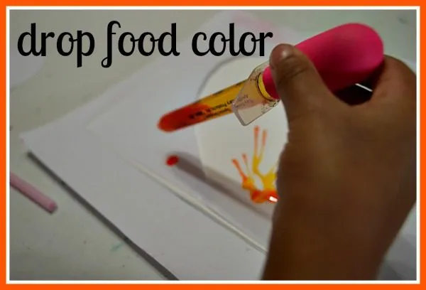 medicine dropper to drop food colors