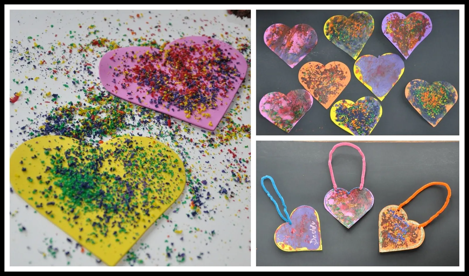 crayon shavings art