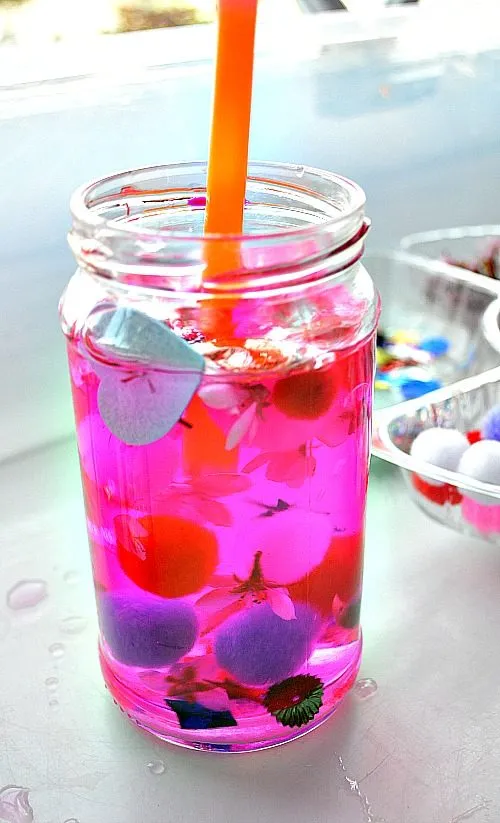 all glittered up sensory jars