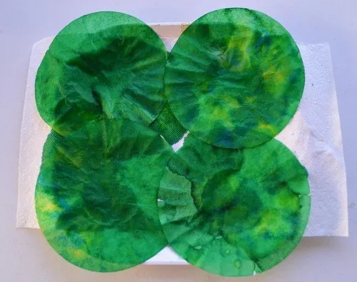 coffee filter apple craft