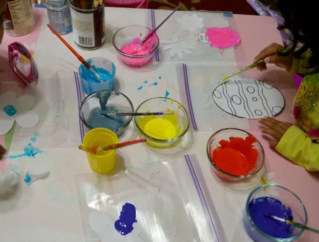 painting with glue