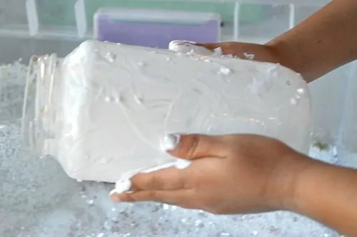 snowactivitiesforkids -snow jars
