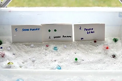 sensory tub set up